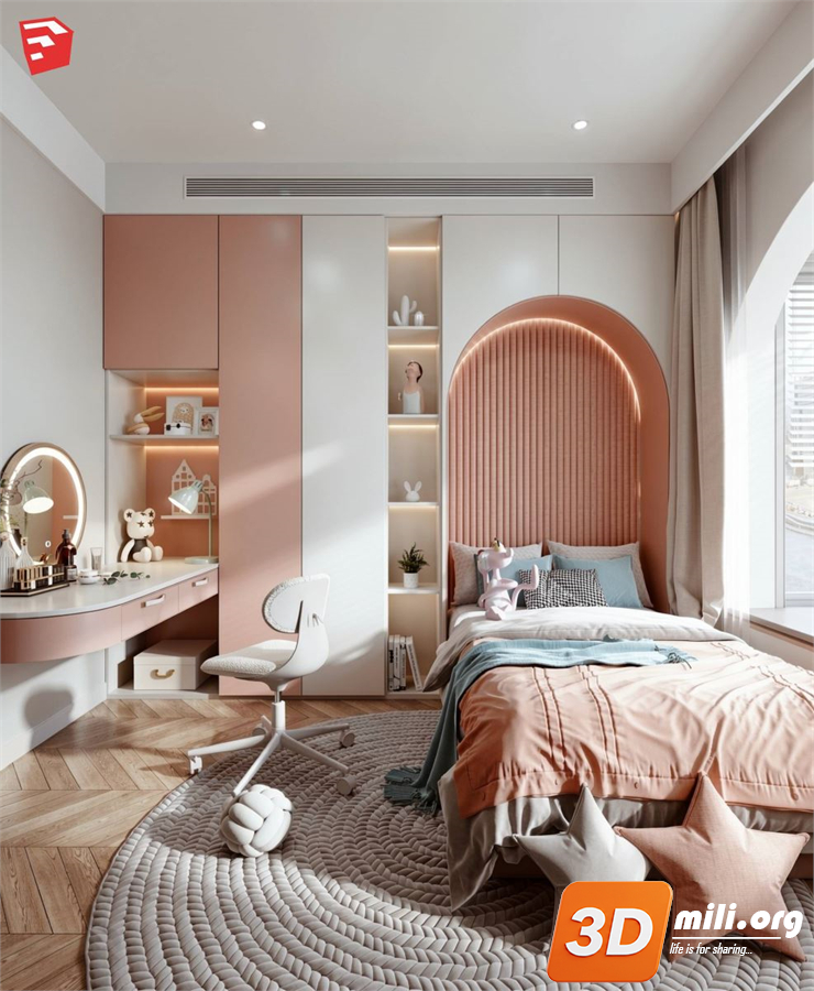 Children Room Scenes  Skp FIles 